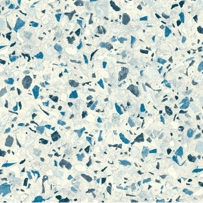 Rouleau de papier peint pelez et collez L 18 pi x l 20,5 po Floored Terrazzo