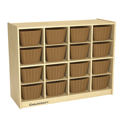 16 Compartment Manufactured Wood Cubby
