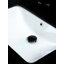 Lavabo de salle de bain encastrable rectangulaire avec trop-plein KARAMAG 