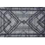 Tapis gris en laine / coton noué à la main Yula-812240735