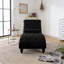 Fauteuil inclinable en velours capitonné-57427031