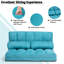 Futon et matelas à dossier simple en similicuir de 44,5 po Namirah-1720494266