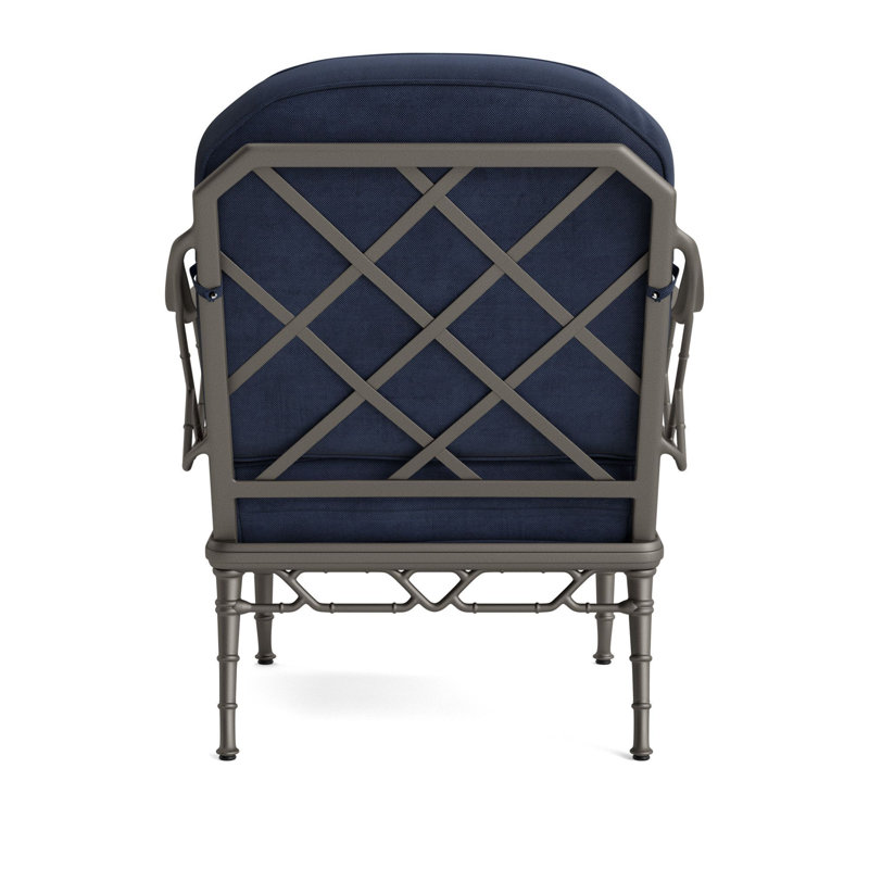 Calcutta Outdoor Lounge Chair, Mica, Fusion Neptune