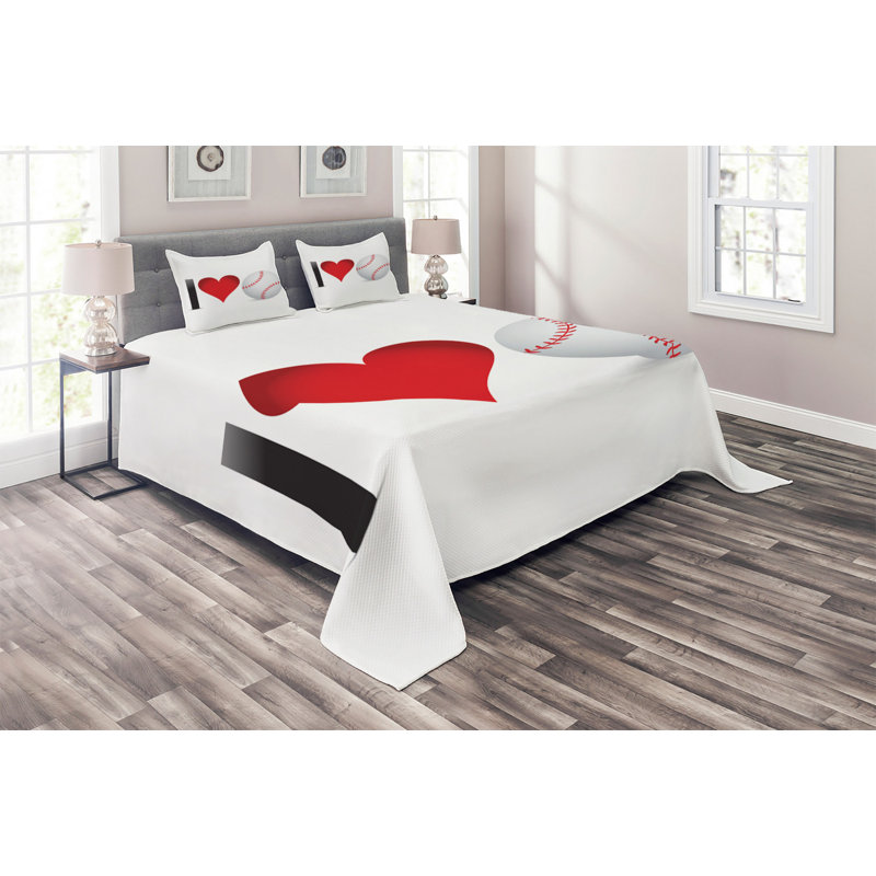 Modern & Contemporary Polyester Coverlet, King Bedspread + 2 Shams
