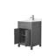Meuble-lavabo simple autoportant 24 po avec plateau en marbre Beckett-86409851-86409846-86409847