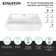 Kingston Brass Aqua Eden 67-Inch Acrylic Rectangular Double Ended Freestanding Tub with Overflow/Drain Assembly