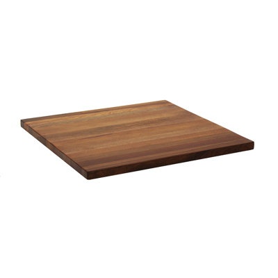36" x 36" Indoor Almond Wood Table Top, 1-1/8" Thick