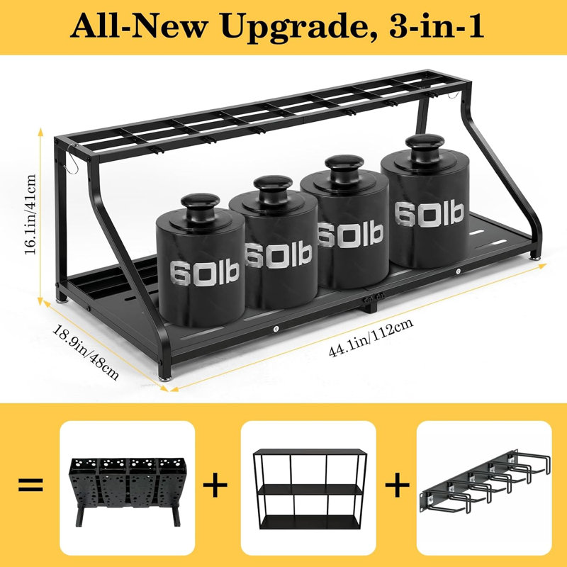Freestanding Snowboard Ski Storage Rack – Inclined Design, No Tipping Over, for 8 Pairs Ski
