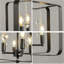 Luminaire suspendu rustique en cristal de style campagnard avec design géométrique de 18 pouces pour salle à manger, îlot de cuisine, entrée, à intensité variable, à suspension