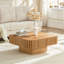 Table basse carrée moderne 35,43 pouces Handcraft-125932916