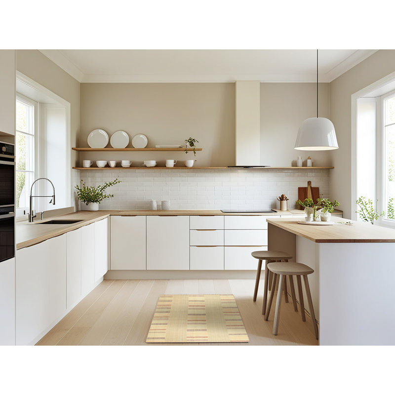 Surface beige contemporaine tapis, Rectangle 2 pi x 5 pi