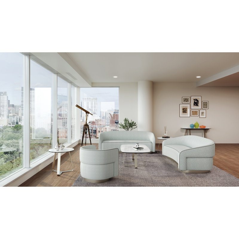 Hale Sofa, Plush Snow 100% Polyester