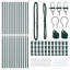 Vidaxl Fence Posts 13 Pcs Diameter32 Mm Galvanised Steel-114618815-114618813