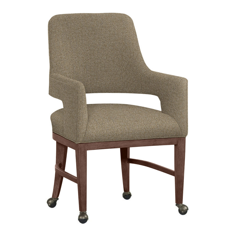 Chaise avec accoudoirs Josie, Noisette 9508, Noyer