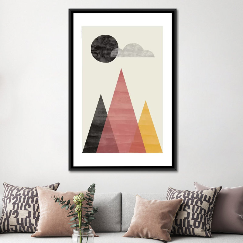 «Mountains II», impression sur toile, H 60 po x l 40po x P 1,5 po, Toile tendue, Pas de tapis