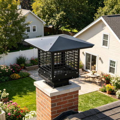 Stainless Steel Fireplace Chimney Caps with Adjustable Bottom for Outside