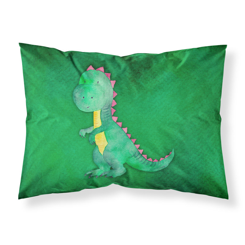 Taie d’oreiller aquarelle tyrannosaure rex