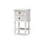 Table de chevet 2 tiroirs Milone Country Cottage