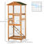 Cage à oiseaux 65 "pour perroquet, perroquet, avec plateau coulissant et 2 portes, orange