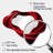 Red and black abstract spiral dreamscape - Abstract Spirals Asymmetrical Large Mirror, Modern Cloud Unique Wall Mirror Decor, Printed Metal Art-1881202263
