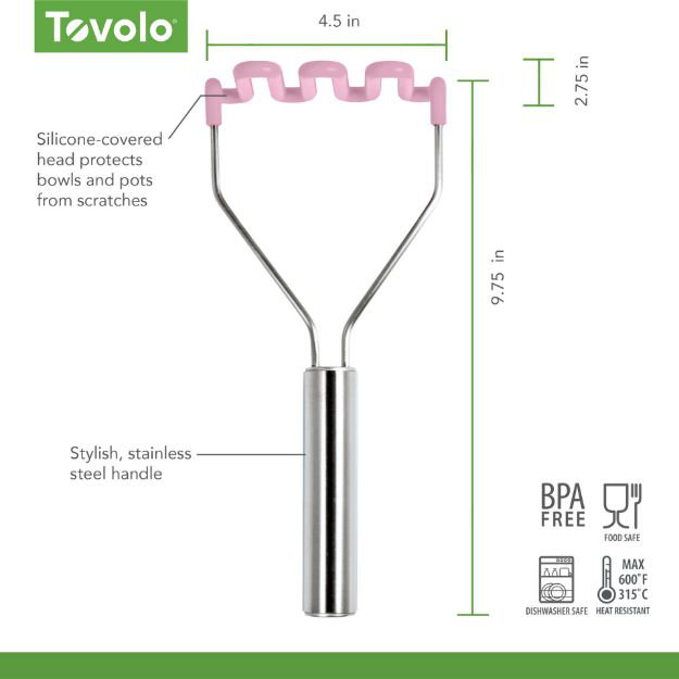 Pilon à purée, Rose