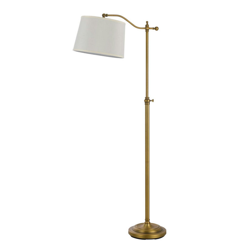Sewickly 50'' Task Floor Lamp, Gold, White