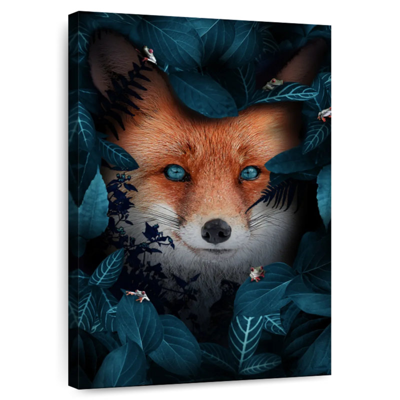 Brampt Blue Eyed Red Fox, 51" H x 34" W