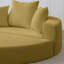 Futon en velours côtelé multifonctionnel, se transforme en matelas, mousse à haute densité, pour le salon, 2 sièges, futon convertible jaune sans assemblage, utilisation par les invités,
