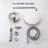 10" Brushed Nickle Roud Rain Shower head and Handheld Shower Head Set