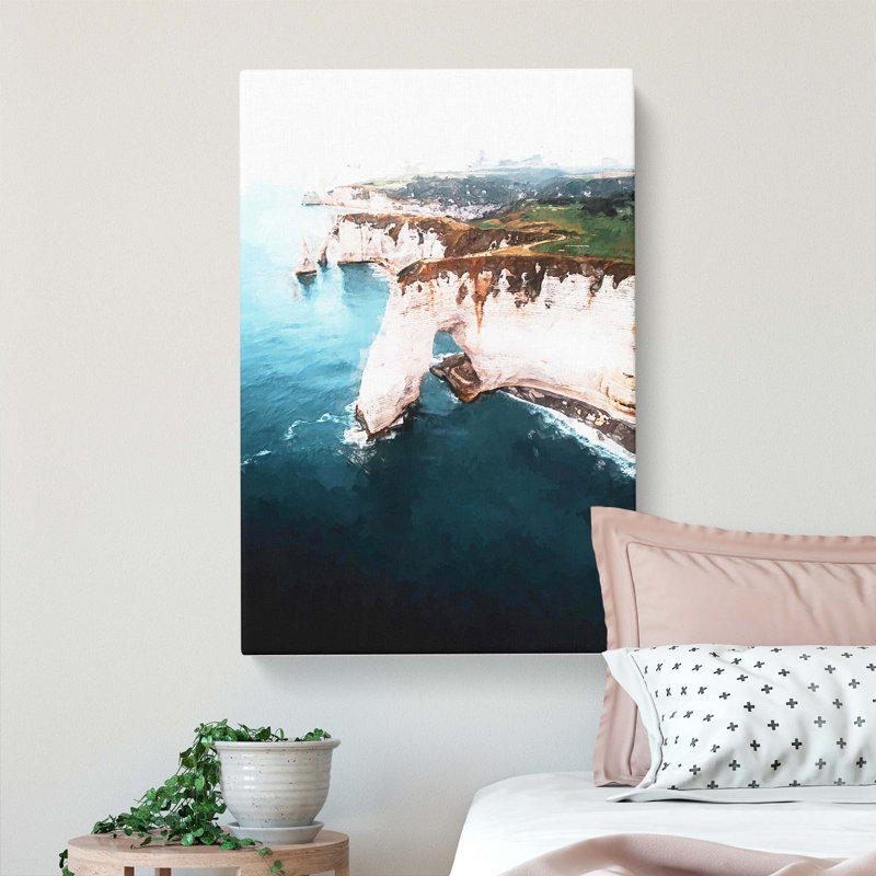 Etretat In France - Wrapped Canvas Print, 91cm H x 60cm W x 3cm D