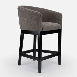 Upholstered Wooden Frame Bar Stool