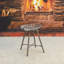 Tabouret de bar rétro rustique gris P 14,5 po x l 18 po x H 17,5 po-591578231