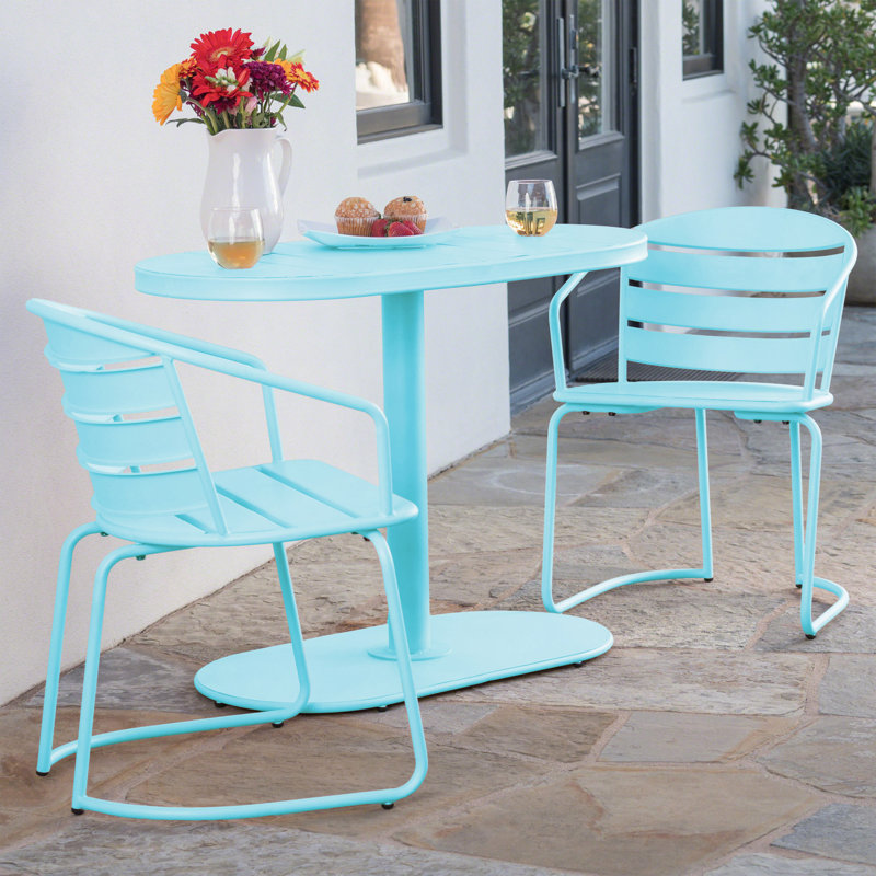 Monica Bistro Set, Teal