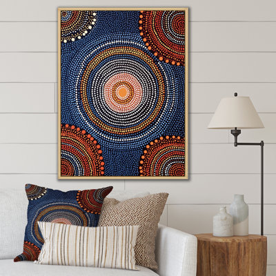 «Native Circular Dot Art Compositions», reproduction d'art sur toile