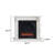 39.37"Modern Minimalist Solid Wood Simulated Flame Electric Fireplace-321674994
