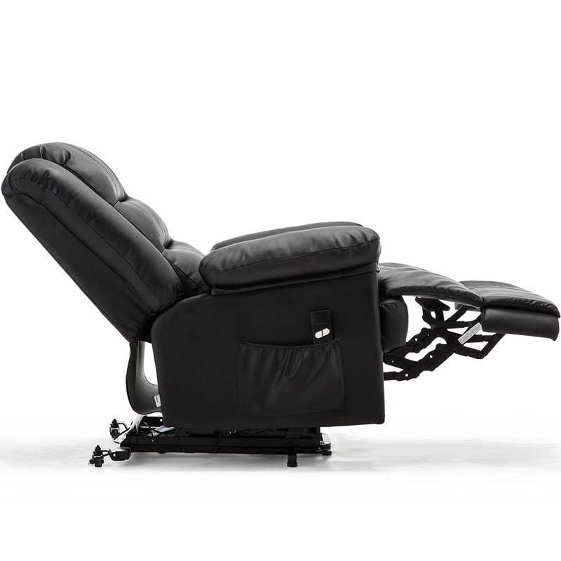 88cm Wide Lift Assist Standard Recliner, Single Motor Lift Assist, Black