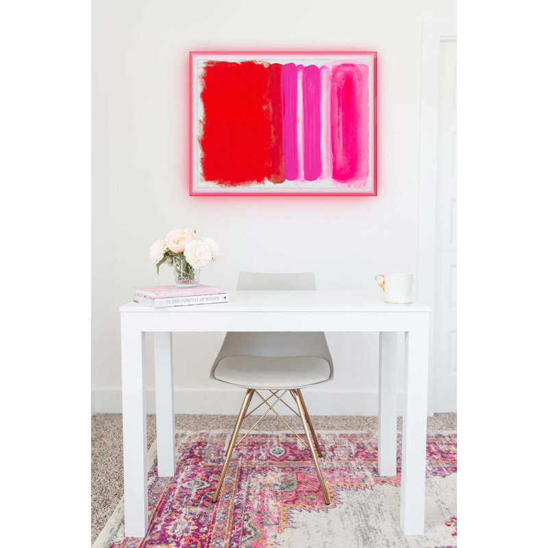 Be Vibrant By Kristi Kohut, White Wood, 36" H x 48" W