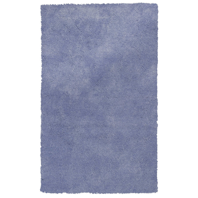 Tapis mauve à poil long Bunya, Rectangle 7 pi 6 po x 9 pi 6 po