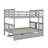 Full Over Full Bunk Bed With Twin Size Trundle And Ladder-1450255799