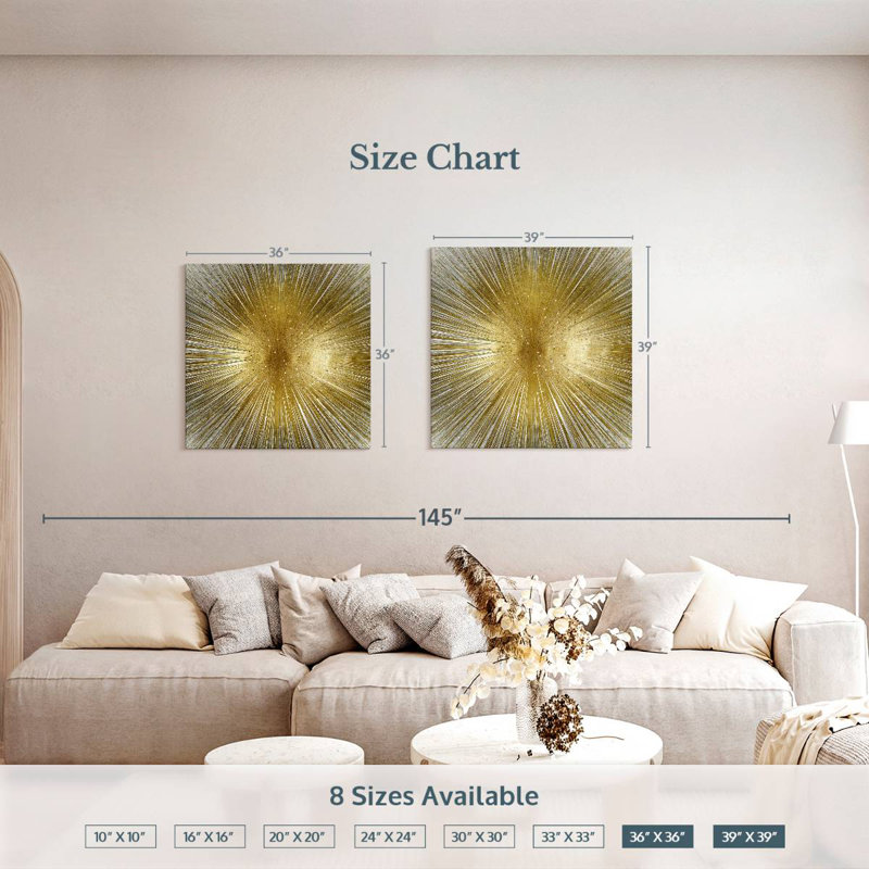 Avery Radiant Burst, H 36 po x l 36 po