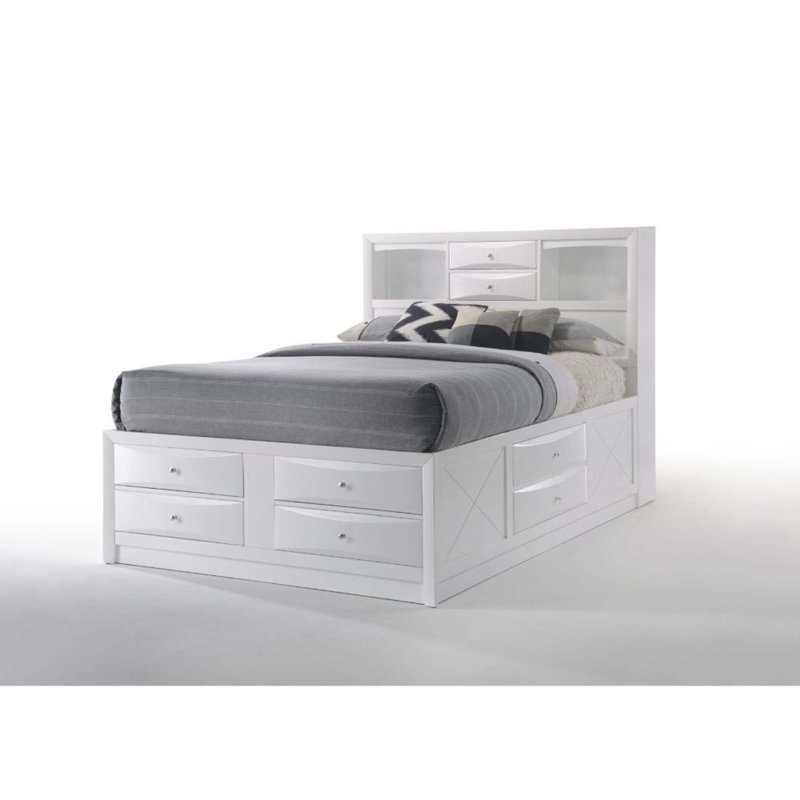 Lochian Storage Standard Bed, White, King