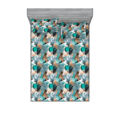 Ambesonne Fitted Sheet & Shams