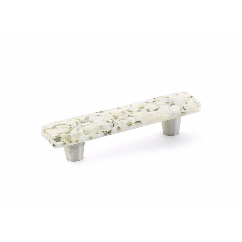 Bar / Handle Pull, White Lace Pebbles