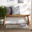 Tapis décoratif en coton gris bouclé