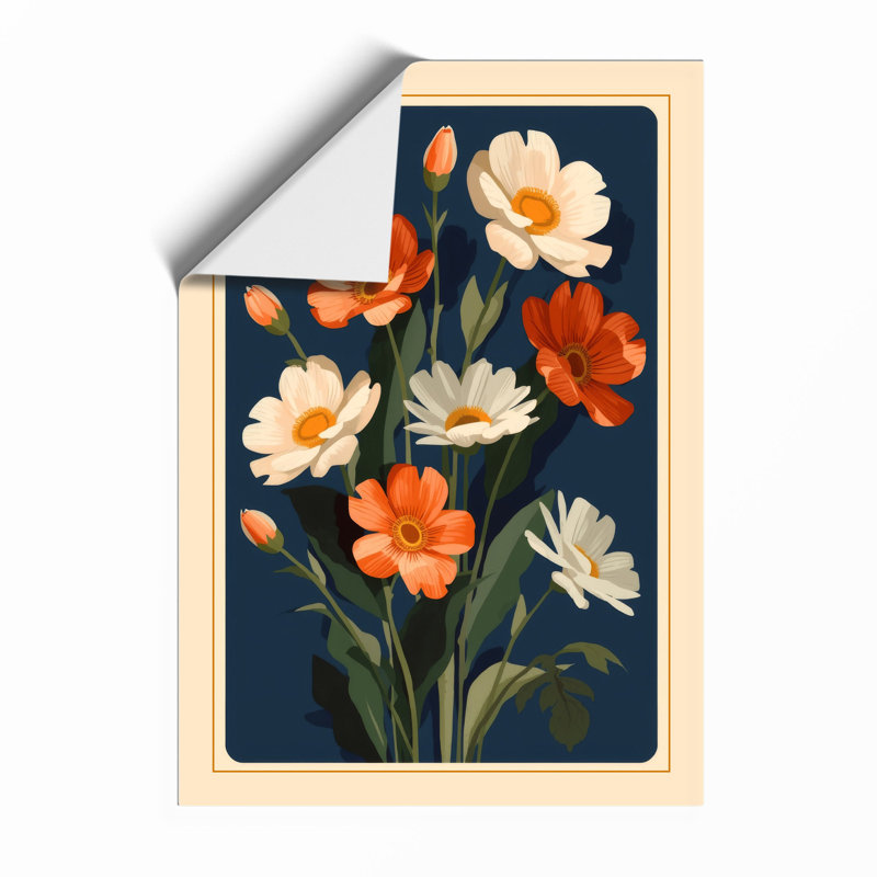 Flowering Stems Study Botanical - Framed Print, Unframed, A4 - 29.7 x 21.0 cm