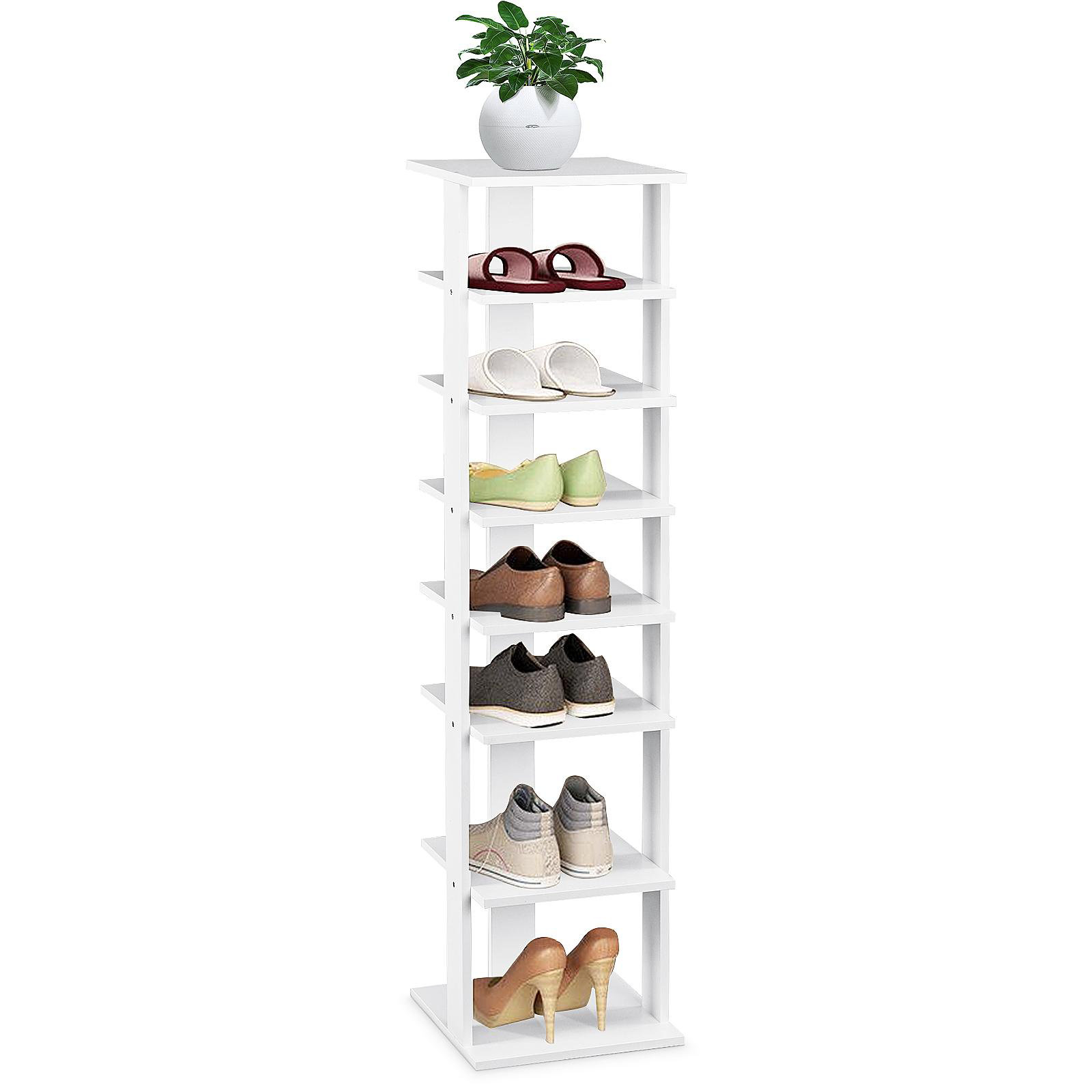  6 Tier Narrow Shoe Rack, Small Vertical Shoe Stand