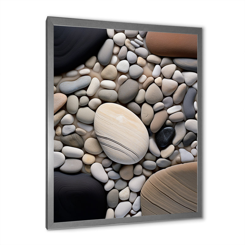 Letrell Beach Photo Harmonious Balance III sur toile, Cadre photo argenté, H 32 po x l 24 po x P 1 po
