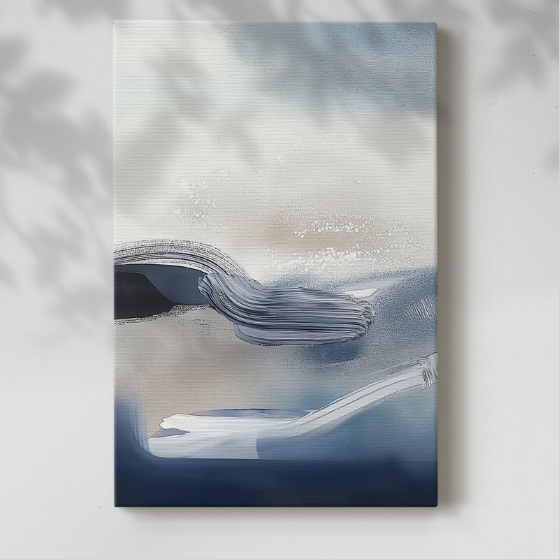 Série ABSTRACT DCCCLXVI - Toile tendue avec châssis de qualité supérieure - Prêt à être accroché, H 18 po x l 12 po