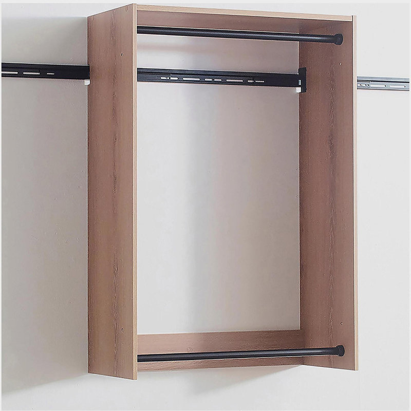 Devi Oak Wall Mounted Wood Closet System