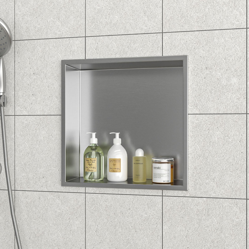Niche murale en acier inoxydable, Nickel brossé